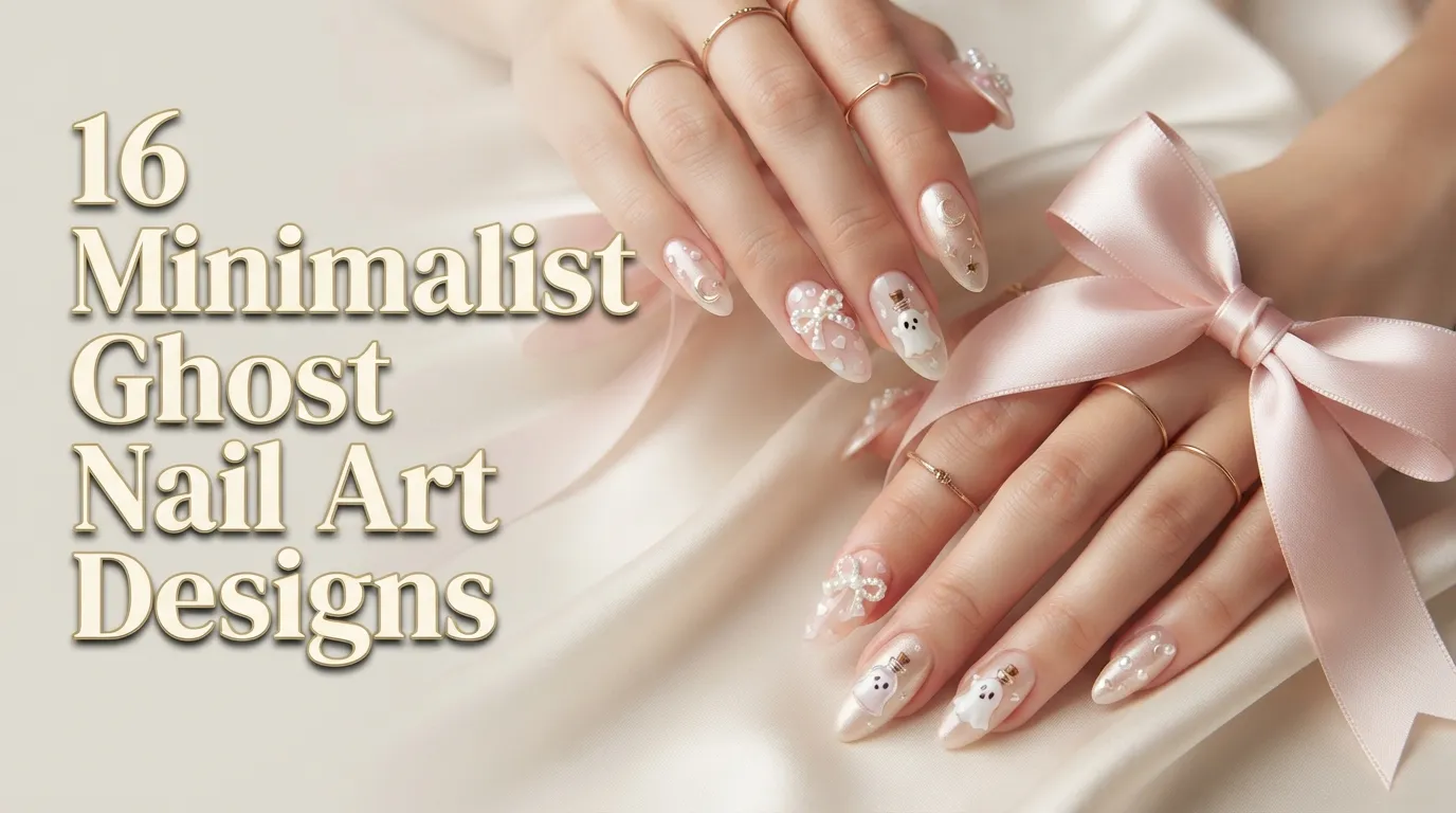 Ghost Perfume Bottle Nails