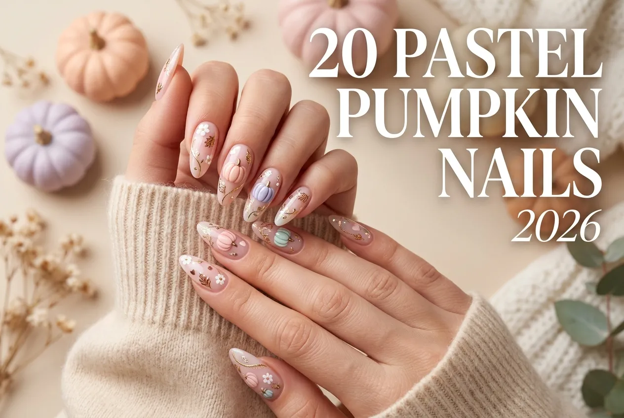 Pastel Pumpkin Nail