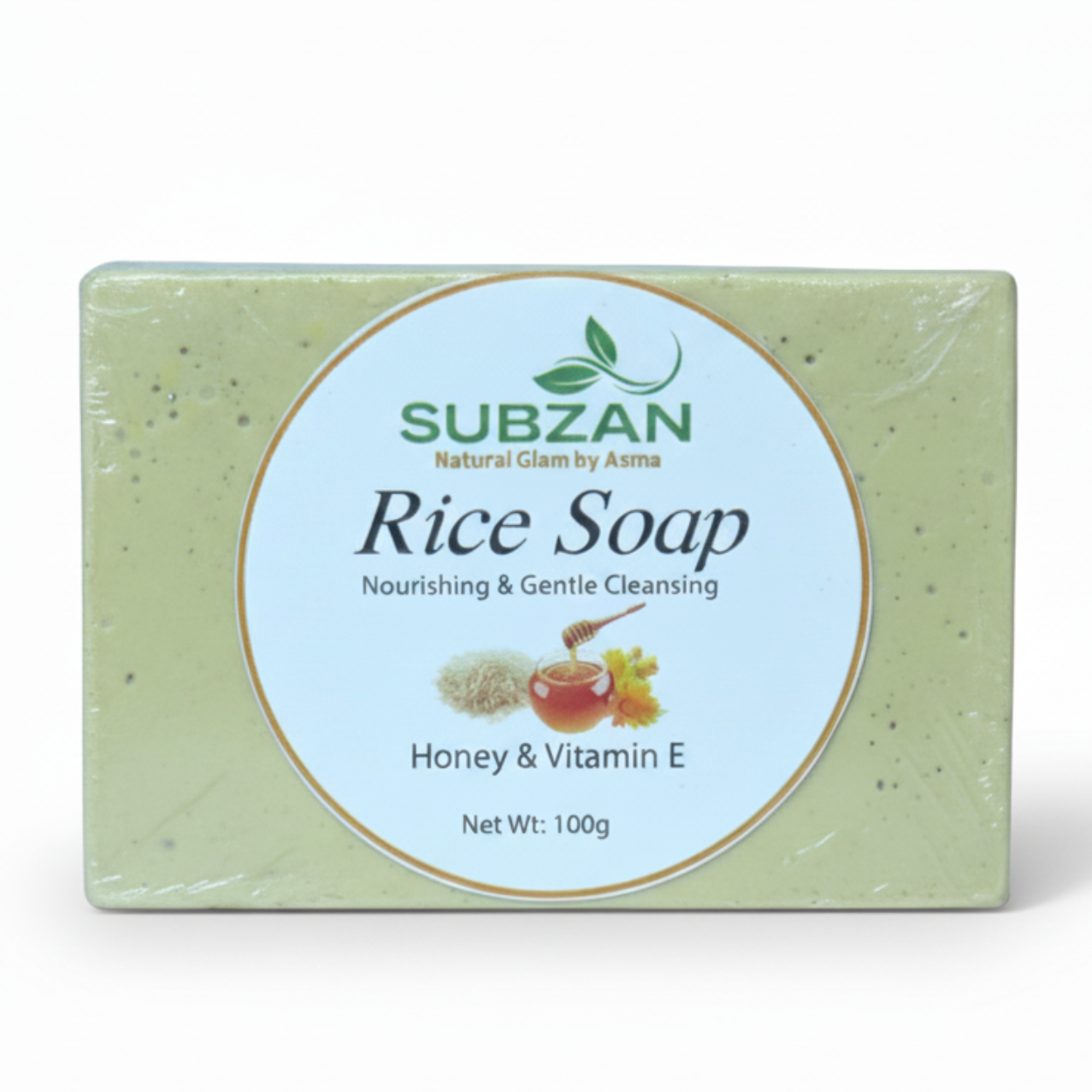 Rice and honey soap