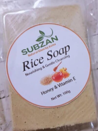Rice and honey soap