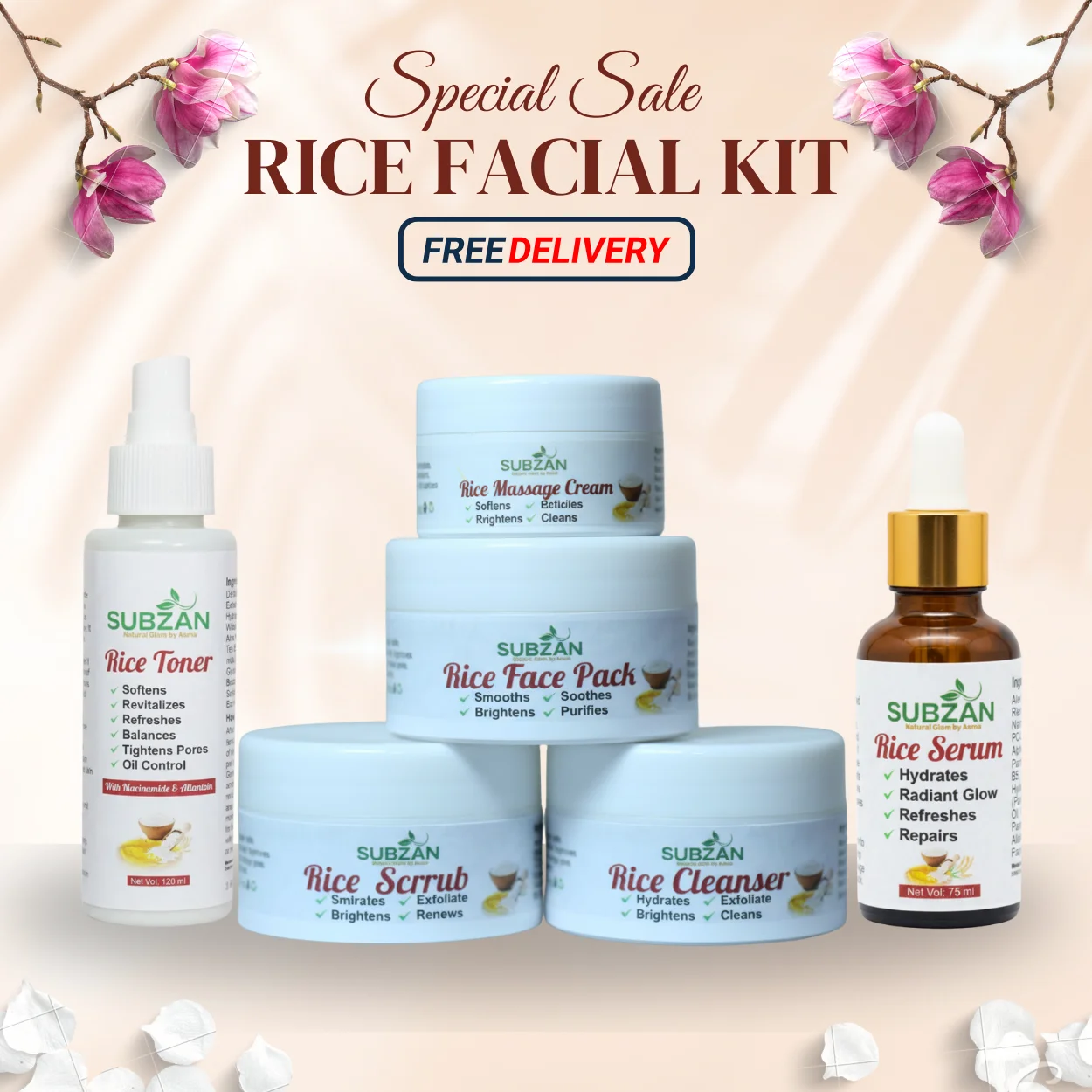 Rice Facial Kit