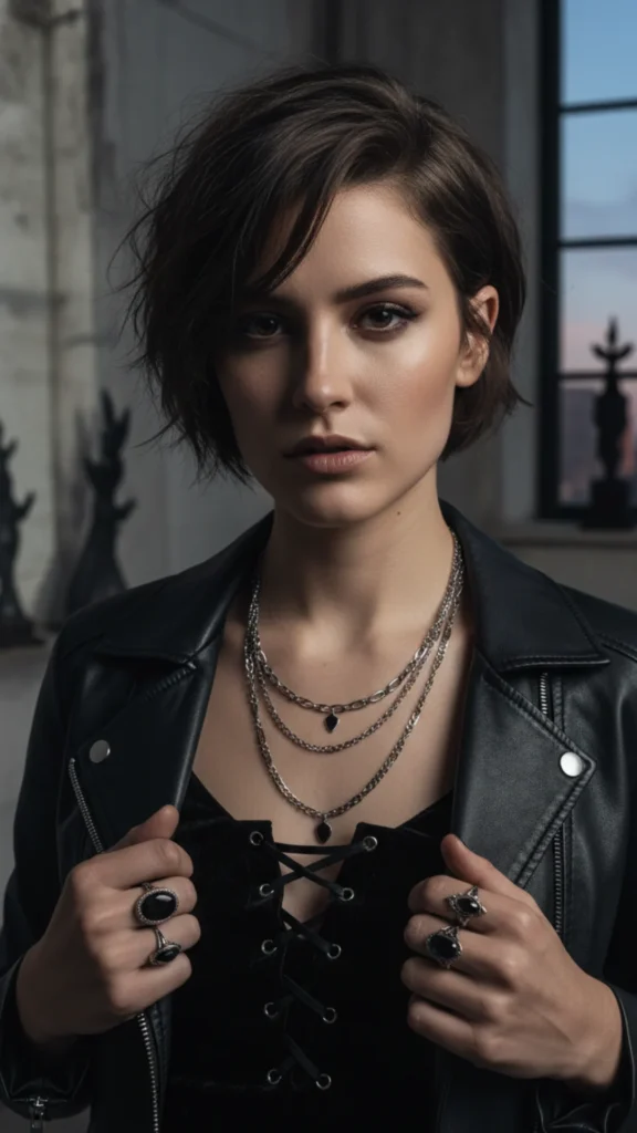 witchy short hair cut