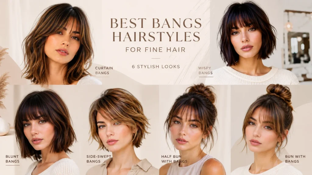 20 Best Fine Hair With Bangs Hairstyles to Add Volume and Style
