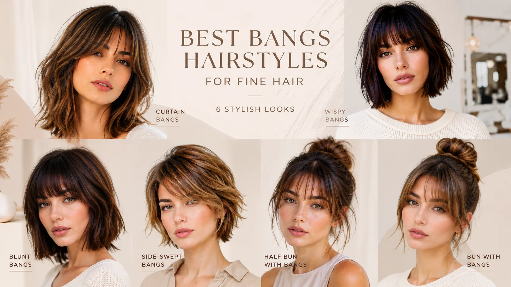 20 Best Fine Hair With Bangs Hairstyles to Add Volume and Style