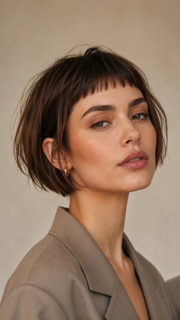 Short Bob With Baby Bangs