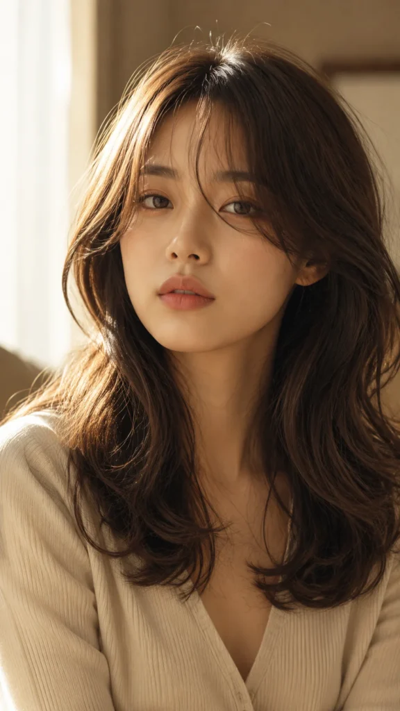 Soft Waves With Curtain Bangs