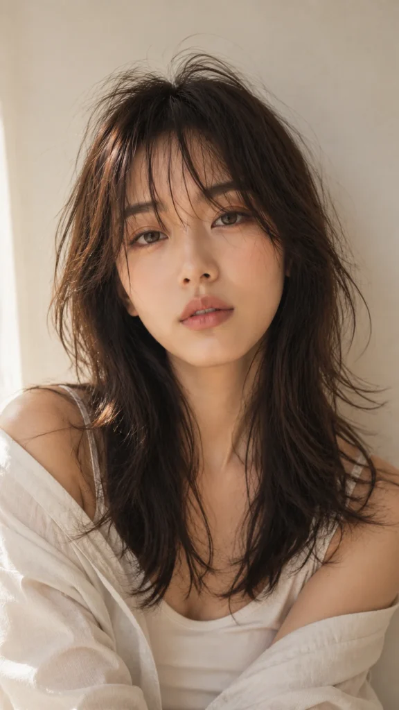 Messy Layers With Wispy Bangs